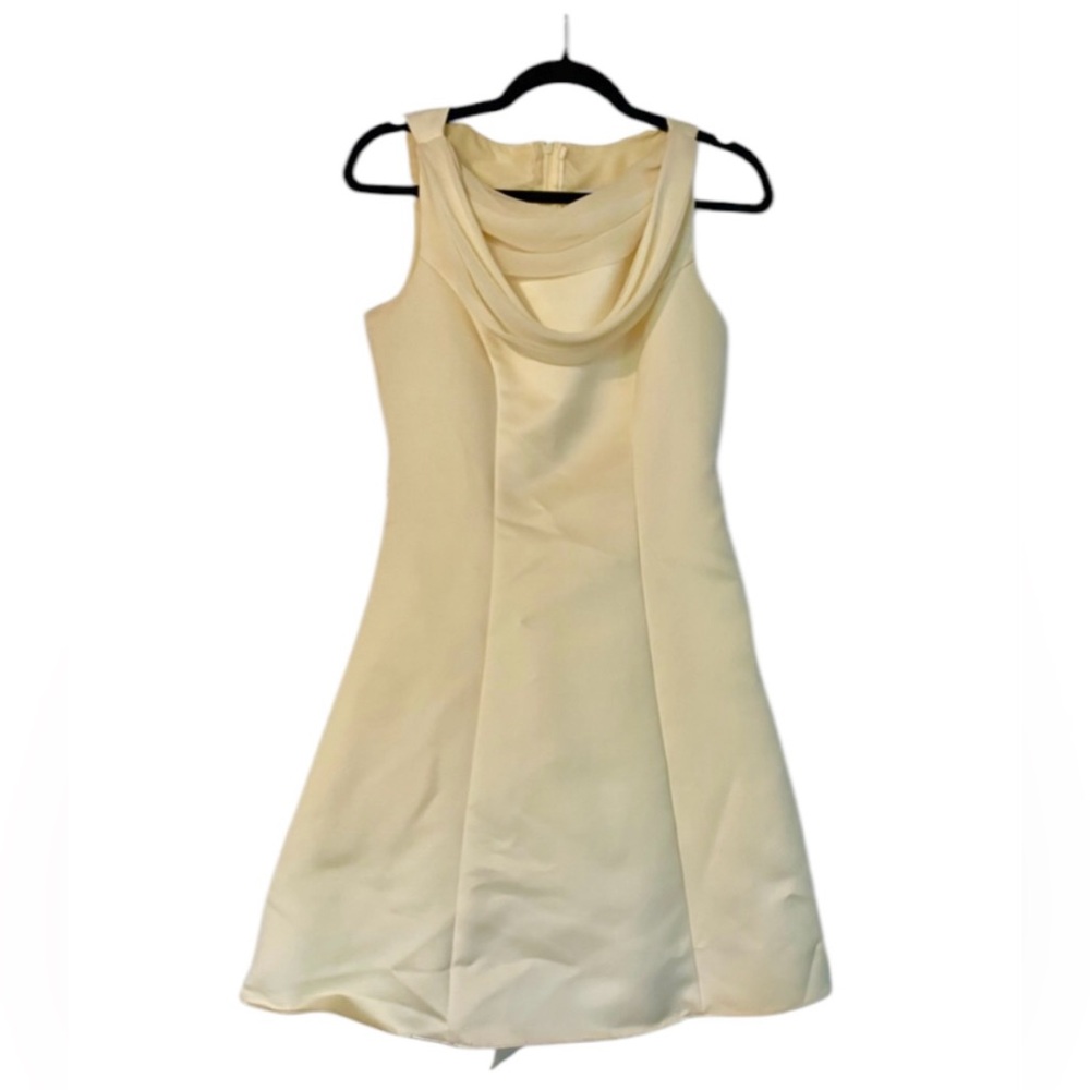 Jody California custom tailored yellow formal dress